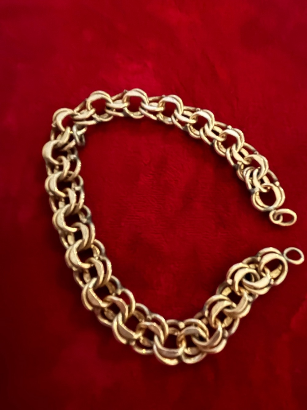 Goldfill double rolo bracelet